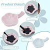 2Pcs 2 Colors Ceramic Brush Holder DIY-PH0023-06-4