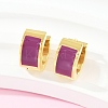 304 Stainless Steel Enamel Hoop Earrings EJEW-K268-20G-03-2