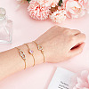 3Pcs 3 Styles Brass Slider Bracelet Sets BJEW-GA00001-3