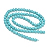 Synthetic Taiwan Turquoise Round Beads Strands G-A130-4mm-L08-5