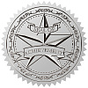 Round Silver Foil Embossed Picture Stickers DIY-WH0503-020-1