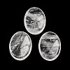 Natural Quartz Crystal Oval Worry Stone G-R487-01B-2