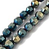 Electroplated Synthetic Non-magnetic Hematite Beads Strands G-I364-L01-07-1