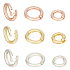 6Pcs 6 Styles 925 Sterling Silver Locking Jump Rings STER-GO0001-17-1