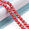 Electroplate Glass Beads Strands X-GLAA-E036-14D-2