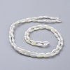 Electroplated Opaque Glass Beads Strands X-EGLA-L015-FR-B11-3