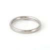Tarnish Resistant 201 Stainless Steel Plain Band Rings LS-RJEW-G107-2mm-4-P-2