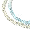 Transparent Gradient Color Glass Beads Strands X1-GLAA-H021-01B-23-3