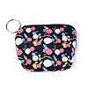 Flower Pattern Cotton Cloth Wallets AJEW-N003-11-2