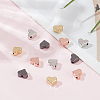 12Pcs 4 Colors Brass Beads KK-LP0001-03-3
