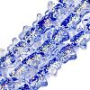 Handmade Foil Glass Beads Strands FOIL-Q002-07A-1