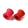 Opaque Acrylic European Beads MACR-F083-02-2