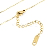 Ion Plating(IP) 304 Stainless Steel Heart Pendant Necklaces for Women NJEW-K276-12G-2