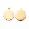 PVD Vacuum Plating 304 Stainless Steel Stamping Blank Tag Charms X-STAS-G215-10-G02-1