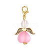 Heart Angel Acrylic Pendant Decorations HJEW-JM03566-01-4