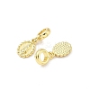 Brass Religion Virgin Mary European Dangle Charms KK-B141-15G-2