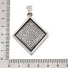 304 Stainless Steel Big Pendants STAS-S122-05AS-3