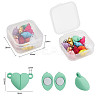 13 Sets 13 Colors Spray Painted Alloy Magnetic Clasps with Loops FIND-YW0001-31-3