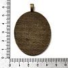 Tibetan Style Alloy Oval Pendant Cabochon Settings TIBEP-M018-47AB-NF-3