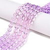 Baking Paint Transparent Glass Beads X-DGLA-M001-8mm-01-6