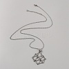 304 Stainless Steel Braided Adjusting Chain Macrame Pouch Empty Stone Holder for Pendant Necklaces Making NJEW-WH0025-01B-P-1