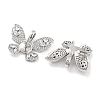 Brass Clear Cubic Zirconia Peg Bails KK-P271-13P-2