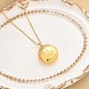 304 Stainless Steel Clear Cubic Zirconia Constellation Pendant Necklaces NJEW-R021-02G-10-1