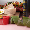 3 Rolls 3 Colors Polyester Imitation Linen Wrapping Ribbon OCOR-YS0001-02A-6