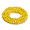 Opaque Solid Color Imitation Jade Glass Beads Strands EGLA-A039-P4mm-L05-2