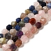 Natural Rose Quartz/Sodalite/Lapis Lazuli/Amethyst/Strawberry Quartz Beads Strands G-K382-A01-02-1
