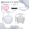 2Pcs Glass Candy Jar with Lid AJEW-DR0002-50-2