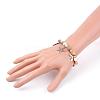 Natural Crazy Agate Charm Bracelets BJEW-JB03349-03-3