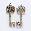 Tibetan Style Alloy Big Skeleton Key Pendants MLF9750Y-NF-2