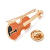 4Pcs 4 Styles Musical Instruments Series Enamel Pins JEWB-Z043-03G-4