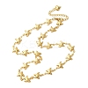 Beach 304 Stainless Steel Sea Animals Link Chain Necklaces for Women NJEW-G178-04G-01-4