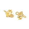 Brass Pave Cubic Zirconia Horse Eye Connector Charms KK-P347-03G-02-3
