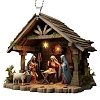 The Birth of Jesus Hanging Ornaments PW-WG35527-01-2