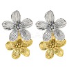 304 Stainless Steel Flower Stud Earrings for Women EJEW-U023-09GP-2