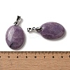 Natural Lepidolite Pendants G-Z055-03P-19-3