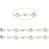Golden Brass Enamel Link Chains CHC-H103-16A-G-2