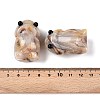 Natural Crazy Agate Monster Figurines DJEW-N003-01H-3