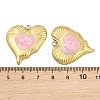 304 Stainless Steel with Enamel Pendants STAS-Z166-17G-01-3