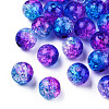 Transparent Crackle Acrylic Beads CACR-N002-11A-2