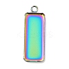 Ion Plating(IP) 304 Stainless Steel Pendant Cabochon Settings LS-STAS-I069-36MC-2