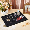 Rectangle Wood Covered with Velvet Jewelry Display Trays for Earrings Rings Necklaces Bracelets ODIS-WH0043-178B-02-4