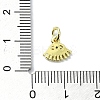 Eye Theme Brass Micro Pave Cubic Zirconia Charms KK-H475-58G-08-3