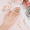 10Pcs Brass Butterfly Tassel Big Pendants KK-BBC0010-89-3