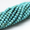 Natural Magnesite Beads Strands TURQ-G103-6mm-01-4