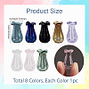 Glass Vase Miniature Flowerpot Ornaments AJEW-SP0002-41A-2