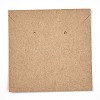 Kraft Paper Jewelry Necklace & Earrings Display Cards CDIS-T004-08-2